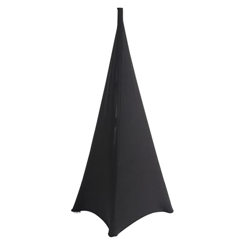 Trimming Shop Housse de trépied Extensible Triple Face Noire pour Anniversaire, Mariage, réception, banquets, fêtes, événements spéciaux, Lavable, 1...