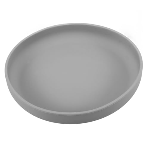 TOVINANNA 高齢者のディナープレート セルフフィーディング食器 吸着ベース付きプレート キッズプレート 身障者プレート 皿 吸盤付きシリコンプレート 高齢者向けの食事プレート シリカゲル