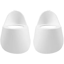 2Pcs 2.5 Inch Car Audio A-Pillar Tweeter Bracket Car Two-Way Frequency Inverted Mold Bracket Tweeter Base, White, 500097446