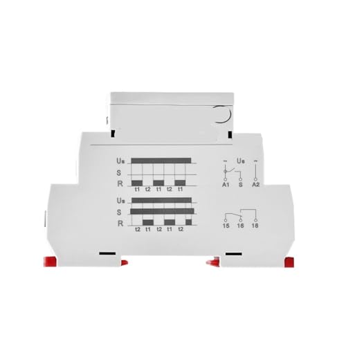 Relais temporisé GRT8-S1 à double cycle infini AC 220V pour contrôle industriel automatique