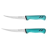 YOUSUNLONG Jeu de 2 couteaux à filets de poisson - Lames en...