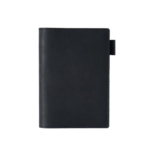 Journal A6 cuir noir fait main 88 feuilles lignées pour un cadeau d'anniversaire