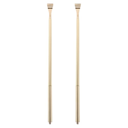 Ipetboom 2pcs Manual Back Scratcher: Unisex Long Handle 18"(46cm) Itch Scratcher - Heavy Duty Back Massager Tool for Adults - Stocking Stuffer for Grandma