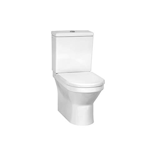 VitrA S50 White Close Coupled Pan Fully Back to Wall & Cistern with Soft Close & Cover