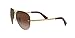 Ray-Ban Unisex RB3449 Aviator Sunglasses, Gold/Brown Gradient Dark Brown, 59 mm