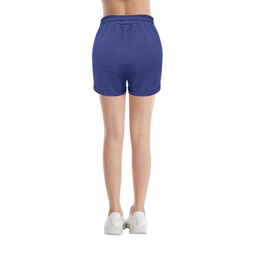 Girls Summer Causal Athletic Shorts with Pockets Elastic Waist Ribbed Short Pants Pull-On Active Biker Shorts3