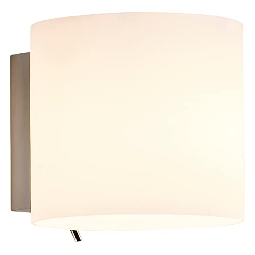 Lámpara de pared Astro 0411 Luga plateada de 230V E14 para aplique de pared moderno de salón