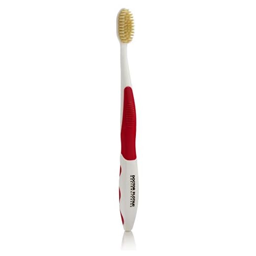 MOUTHWATCHERS Dr Plotkas Extra Soft Flossing Toothbrush Manual Soft Toothbrush for Adults | Ultra Clean Nano Toothbrush | Good for Sensitive Teeth and Gums | 1 Red Toothbrush