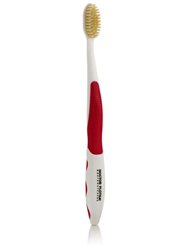 MOUTHWATCHERS Soft Flossing Manual Toothbrush Adults Ultra Clean Red
