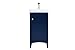 Elegant Decor 17.5 Inch Bathroom Vanity in Blue