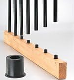 Straight Connector, Black, 20 Pk. (Deckorators DB32632)