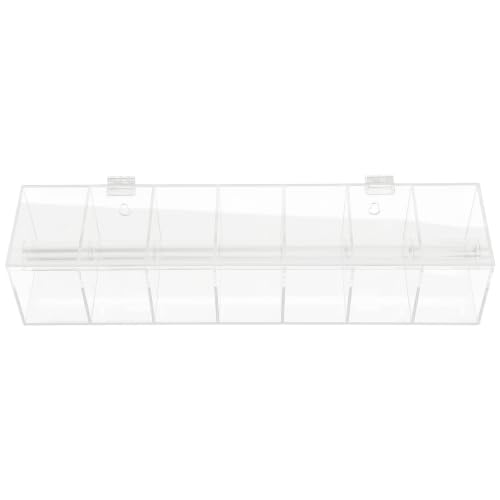 Organizador acrílico de pared con compartimentos de almacenamiento para oficina