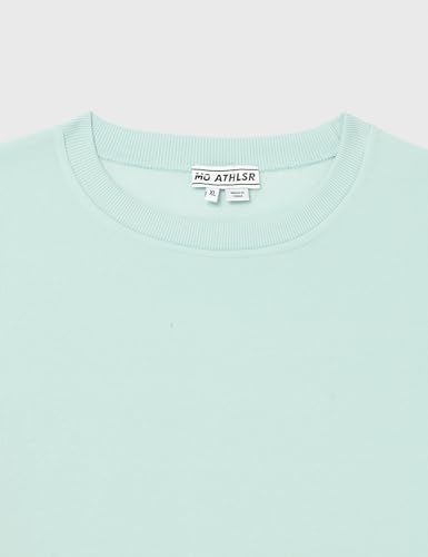 Sweat tricot homme pull col rond polyester menthe glacée taille XL - 2