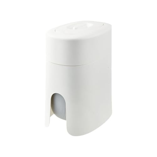 Poubelle de salle de bain de 11 L compacte et couvercle à pression slim