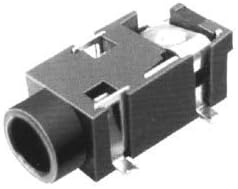 Davitu Electrical Equipments Supplies - 10pcs 2.5/3.5 earphones socket/power socket earphones/audio socket pj-327c - (Color: Black)