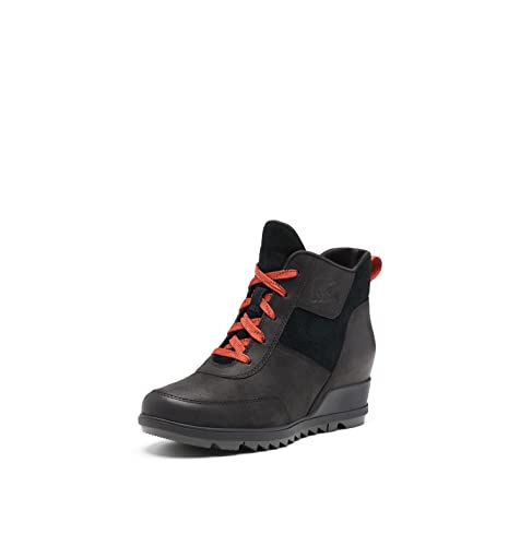 Sorel Women's Evie Sport Lace Bootie — Waterproof Suede & Leather — Wedge Ankle Sneaker — Booties