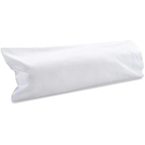 MyPillow Giza Dreams Oversized 100% Cotton Bolster Pillowcase White