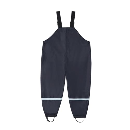 Toddler Boy Girl Rain Bib Pants Coverall Reflective Strips Lightweight Rainproof Windproof Mudproof4