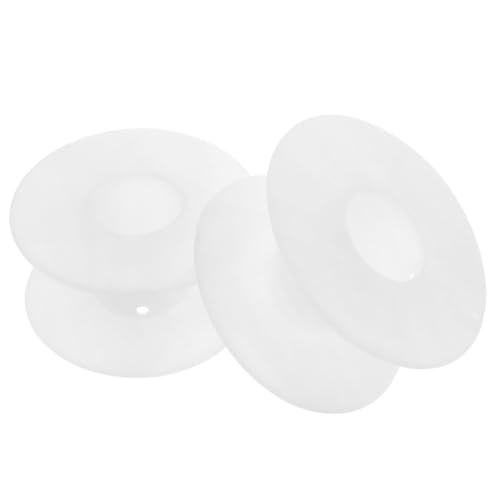 Image of PIYANYO Plastic Empty Spool 34mm /1.88inch White Empty Thread Spools for Sewing Embroidery Wires Ropes Crafts, etc. 10PCS