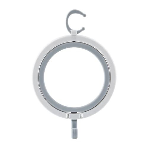 WUJIHE Support de rangement rond pour casquettes de baseball, chapeaux, porte, placard, vêtements, écharpes, serviettes, sac à main (gris)