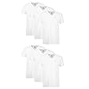 Hanes Mens Undershirt Pack, V-Neck Cotton T-Shirt, Moisture-Wicking Tees for Men, 12-Pack - White - 6 Pack Large