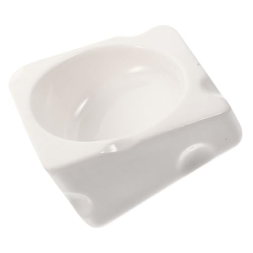 GALPADA Hamster Ceramic Food Bowl Stable and Durable Feeding Container for Guinea Pig Chinchilla and Pets Prevents Spilling for Food and Water Pet Cages