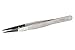 Weller Erem 249SA Stainless Steel Straight Soft Tip Tweezer, 5" Overall Length