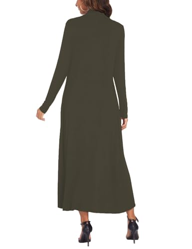 Image of Bluetime Women Floor Length Open Front Cardigan