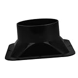 Connettore Flangiato per Condotto Aria Nero in Abs per Hvac