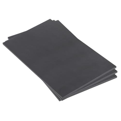 Image of Expanded PVC Plastic Sheet 5 /16 inch Thick, 11 inchx17 inch Lightweight Rigid Foam Sheet, [for Crafts Signage Displays Digital Screen Printing] - Black / 3 Pcs
