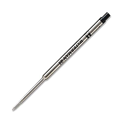 WATERMAN Ballpoint Pen Refill, Medium Point, Black Ink (834254)