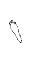 AQUALONA Shower Curtain Ring Hooks - Durable, Rust Resistant - Bathroom & Shower Gliders, Sliders - Beaded, Chrome - Set of 12