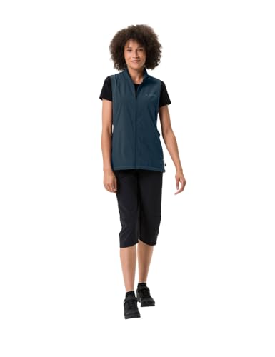 VAUDE Women's Yaras Vest, Damen Weste für den Radsport, dark sea uni, 46