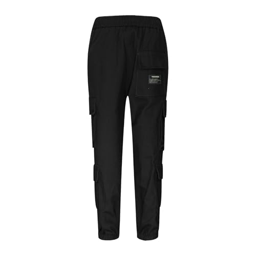 Boys Kids Summer Cargo Pants Loose Fit Casual Trousers Activewear Sweatpants for Sports Outdoor Play Comfortable