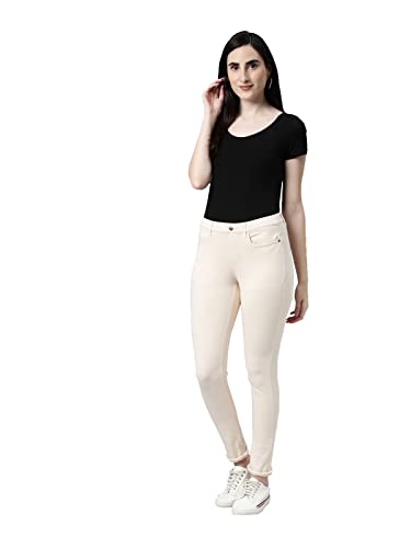 Image of GO COLORS Women Mid Rise Premium Straight Jeans