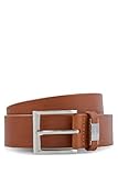 Breite: 4 cm BOSS Herren Gürtel Ledergürtel Echt Leder Business Gürtel Connio, Farbe:Braun, Größe:95 cm, Artikel:-210 medium brown