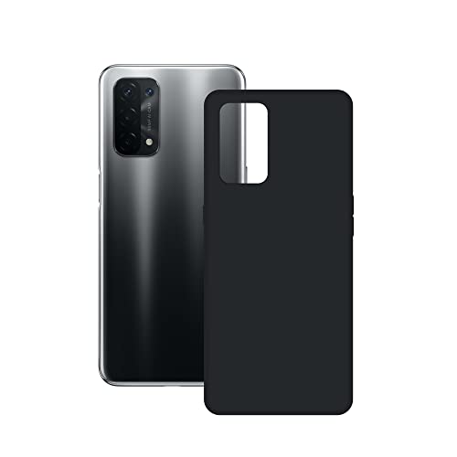 PHONEKIT CONTACT Funda para OPPO A74 5G, Flexible, Negro Cover
