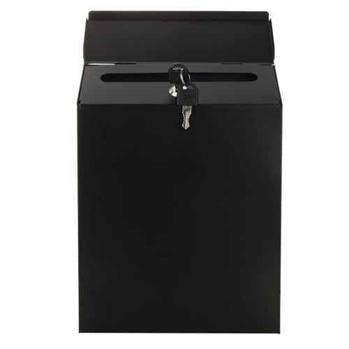 MUXHEL Boîte aux lettres anthracite 22 x 6,5 x 29 cm avec compartiment à journaux, plaque nominative, fenêtre de visualisation, boîte aux lettres murale...