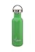 Bot. ac. inox Basic 750ml ,tapón acero/bambú - Verde