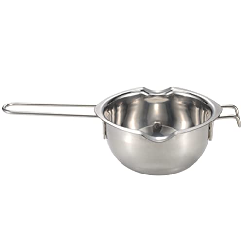 Zerodeko Water Baffle Melting Pot Milk Boiler Pot Caramel Melting Pot Oil Heating Pot Candy Melting Pot Oil Boiler Pot Chocolate Caramel Candy Oil Pan Butter Stainless Steel