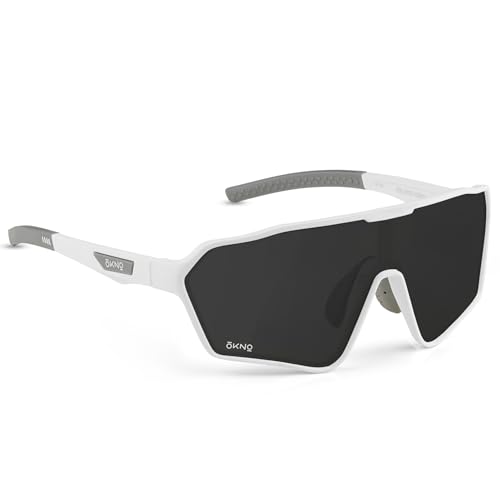 Image of Eyewearlabs OKNO | Polarized Sports Over-Sized Unilens Wrap-Around Branded Stylish Sunglasses For Men & Women | 100% UV Protection Shades | Cricket Sports Cycling Driving Trekking & More | TRBL