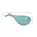 Home Basics Ceramic Spoon Rest (Turquoise)