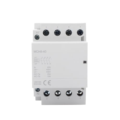 Contacteur modulaire domestique AC MCH8-40 4P 40A 220V 400V rail DIN pour tableau