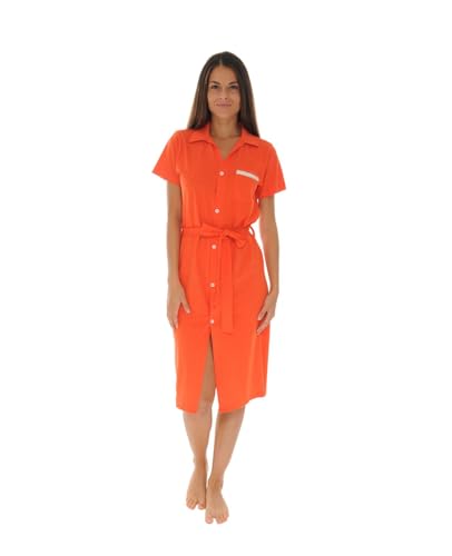 Robe d'ete longue orange GARRYA CHRISTIAN CANE pour femme active