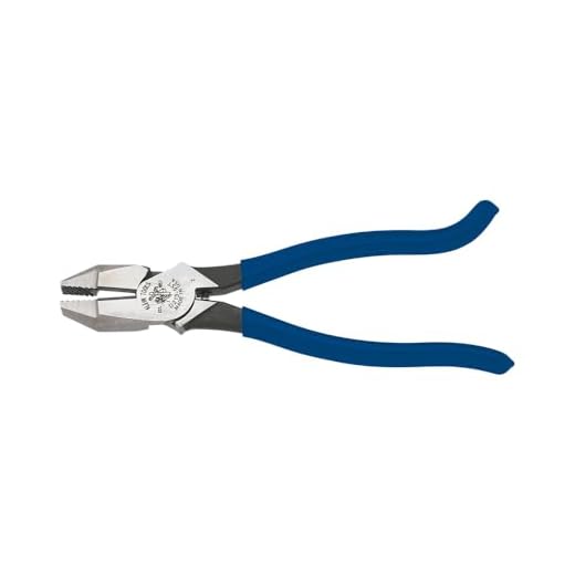 Klein Tools D213-9ST Ironworker Pliers are High Leverage, Twist and Cut Soft Annealed Rebar Tie Wire, 8-Inch