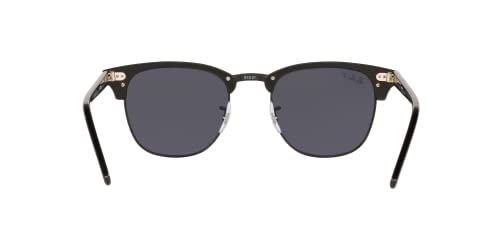Image of Ray-Ban Unisex Sunglasses Wrinkled Black On Black Frame, Black Lenses, 51MM