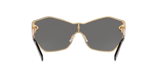 Versace Woman Sunglasses Gold Frame, Dark Grey Lenses, 0MM4