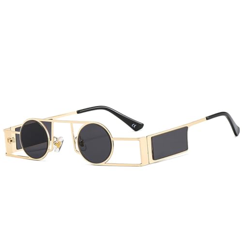 Round Sunglasses Women Men PC Frame Alloy Metal Frame Sunglasses UV400