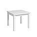 Mobelcenter - Mesa Comedor Cuadrada Extensible Blanco Polar - Mesa Salón o Cocina - Color Blanco Polar - Medidas: Ancho: 90 cm x Fondo: 90 cm x Alto: 76 cm - Ancho Mesa Extendida: 180 cm - (1214)