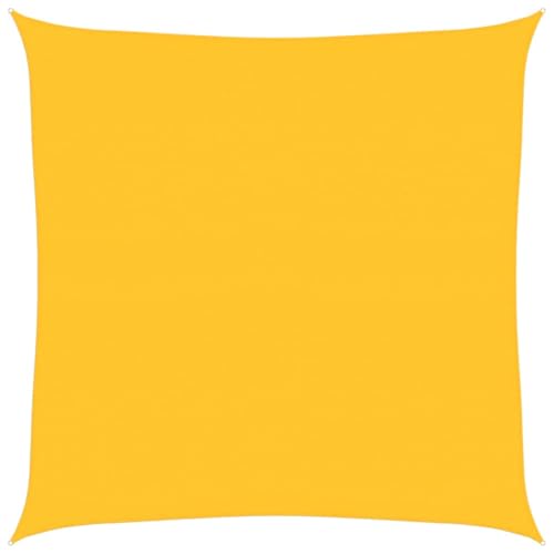 Voile d'ombrage carré 6x6m en PEHD beige haut de gamme pour terrasse